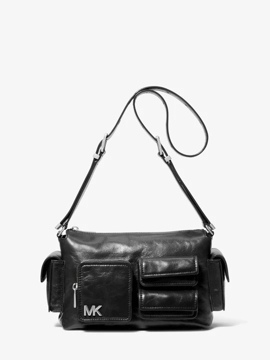 Zdjęcie produktu Średnia skórzana torba na ramię Dakota Michael Kors CZARNY (Czarny)