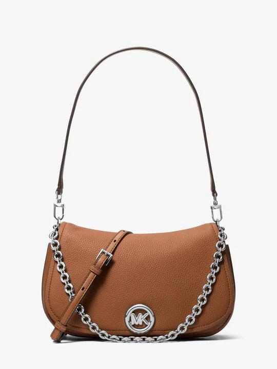 Zdjęcie produktu Średnia skórzana torba na ramię Nolita z odpinanym paskiem Michael Kors BRĄZOWY (Brązowy)