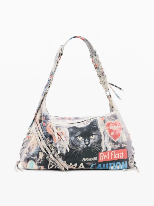 Zdjęcie produktu Średnia torba denim Desigual MATERIAL FINISHES