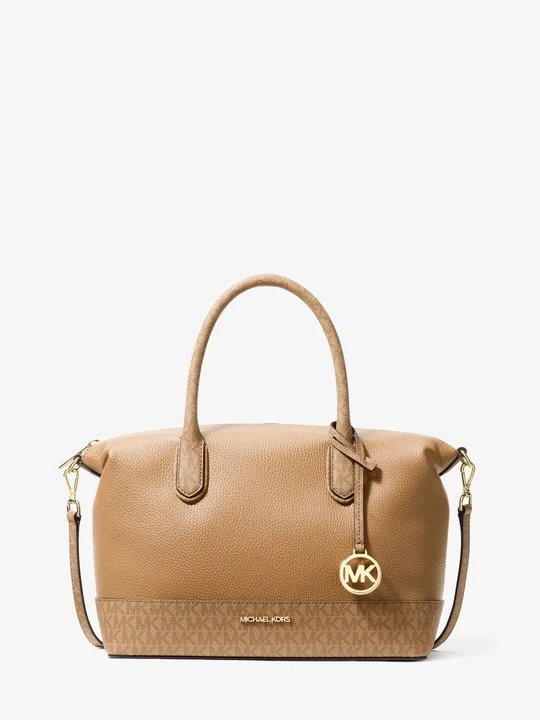 Zdjęcie produktu Średnia torba Hyde ze skóry groszkowej z charakterystycznym logo Michael Kors