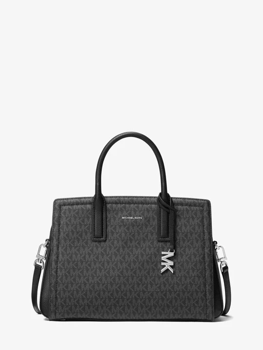 Zdjęcie produktu Średnia torba Laila z charakterystycznym logo Michael Kors CZARNY (Czarny)