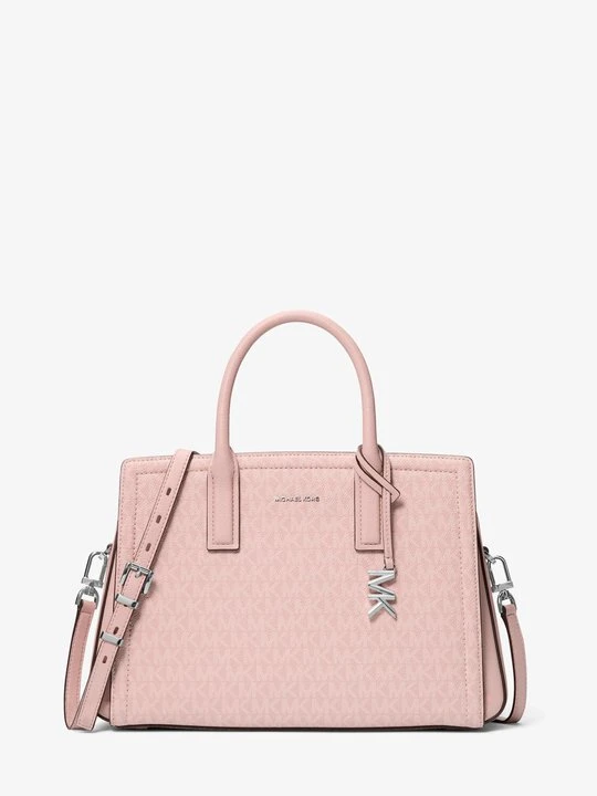 Zdjęcie produktu Średnia torba Laila z charakterystycznym logo Michael Kors PRZYDYMIONY RÓŻ (Różowy)