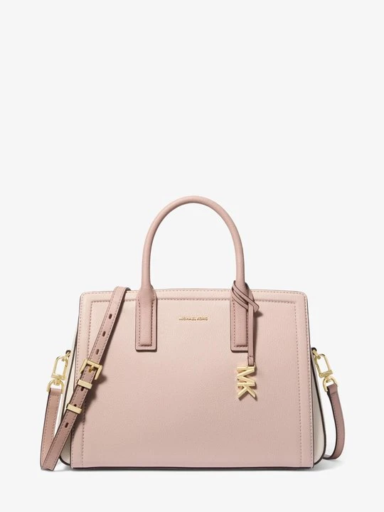 Zdjęcie produktu Średnia torba Laila ze skóry groszkowej w bloki kolorów Michael Kors