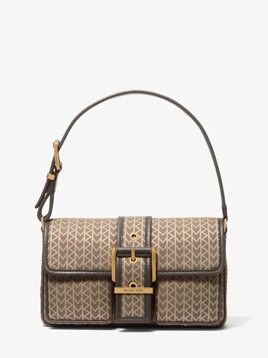 Zdjęcie produktu Średnia torba na ramię Colby z żakardowym logo MK2000 Michael Kors NATURALNY (Naturalny)
