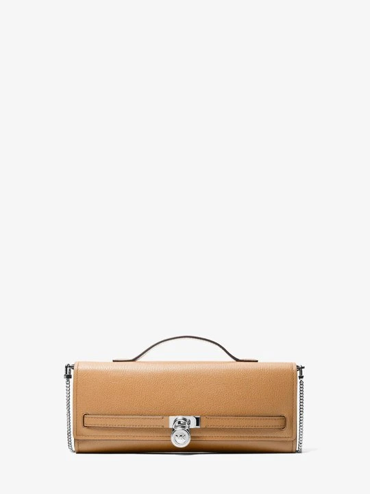 Zdjęcie produktu Średnia torba na ramię Hamilton Moderne ze skóry z przepinanym paskiem Michael Kors ORZECHOWY (Brązowy)