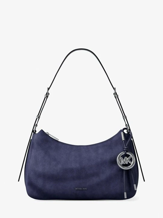 Zdjęcie produktu Średnia torba na ramię Nolita z nubuku Michael Kors NIEBIESKI FORMALNY (Niebieski)