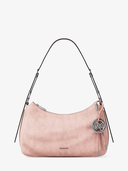 Zdjęcie produktu Średnia torba na ramię Nolita z nubuku Michael Kors PRZYDYMIONY RÓŻ (Różowy)
