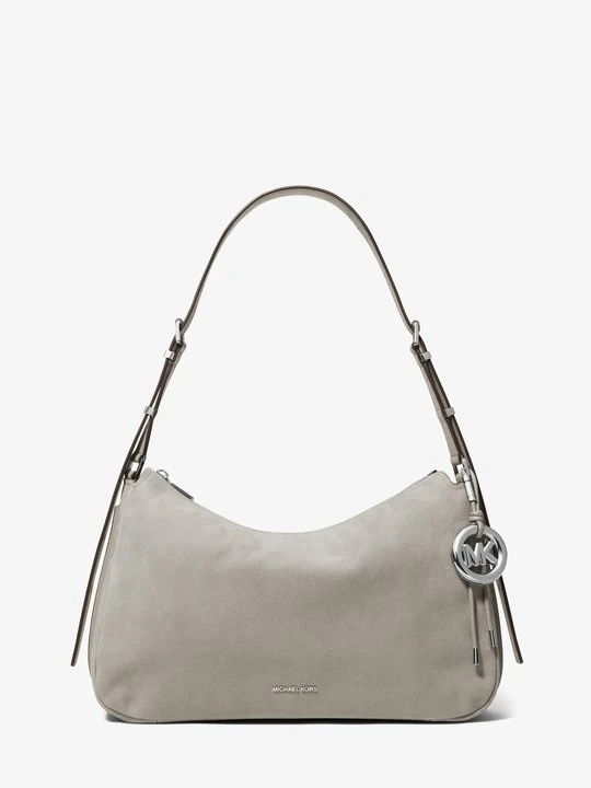 Zdjęcie produktu Średnia torba na ramię Nolita z nubuku Michael Kors SZARY WRZOS (Brązowy)