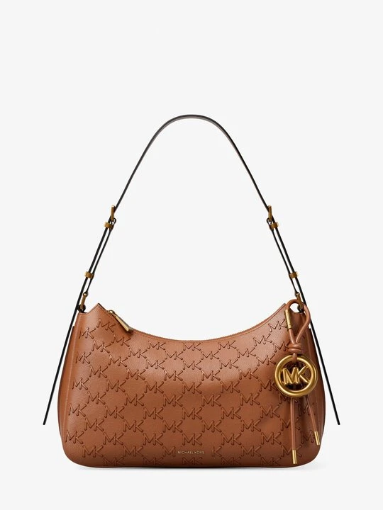 Zdjęcie produktu Średnia torba na ramię Nolita ze skóry groszkowej Michael Kors BRĄZOWY (Brązowy)
