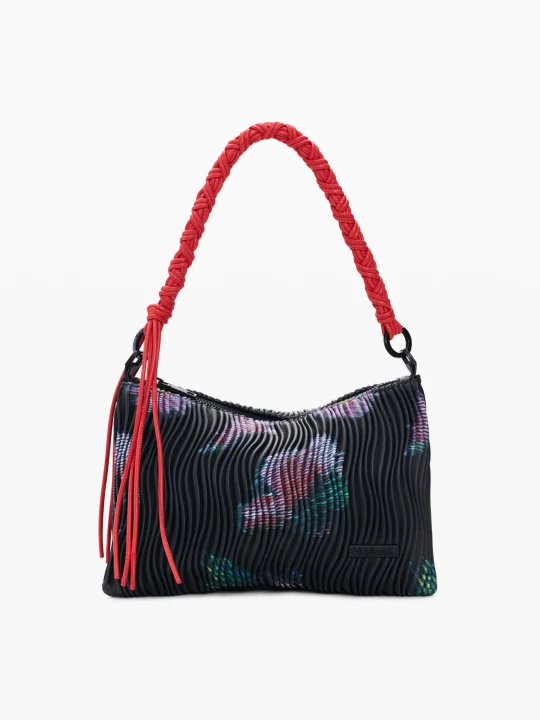 Zdjęcie produktu Średniej wielkości torebka z fakturą Desigual czarny