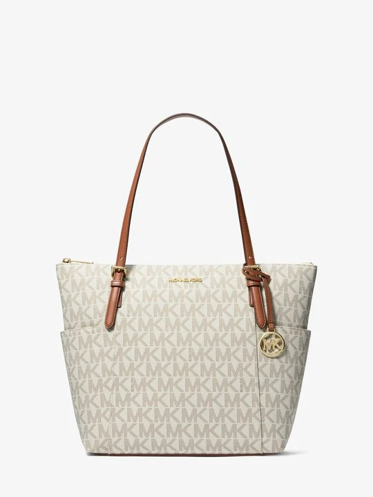 Zdjęcie produktu Średnia torba tote Charlotte z zapięciem na zamek i charakterystycznym logo Michael Kors