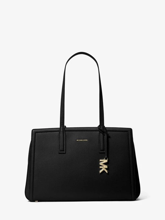 Zdjęcie produktu Średnia torba tote Laila ze skóry Michael Kors CZARNY (Czarny)