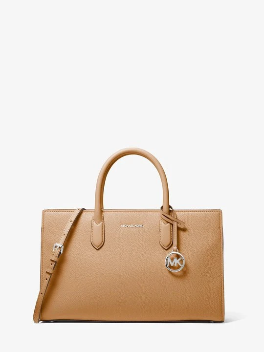 Zdjęcie produktu Średnia torba z teksturowanej tkaniny Scarlett Michael Kors ORZECHOWY (Brązowy)