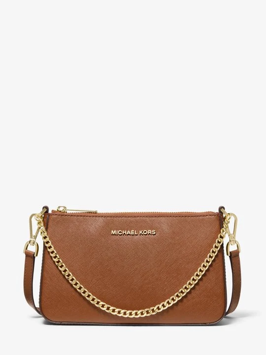 Zdjęcie produktu Średnia torebka do przewieszenia przez ramię Jet Set ze skóry saffiano Michael Kors BRĄZOWY (Brązowy)