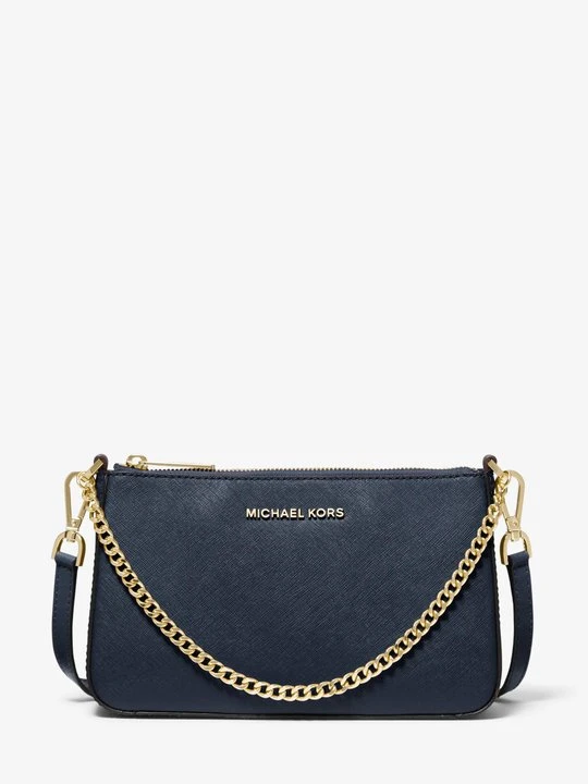 Zdjęcie produktu Średnia torebka do przewieszenia przez ramię Jet Set ze skóry saffiano Michael Kors GRANATOWY (Niebieski)