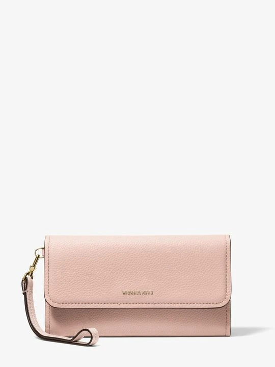 Zdjęcie produktu Średnia torebka na nadgarstek Jet Set na smartphona z groszkowej skóry Michael Kors ŁAGODNY RÓŻ (Różowy)
