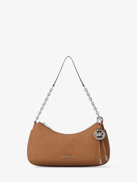 Zdjęcie produktu Średnia torebka Nolita z nubuku z łańcuszkiem Michael Kors BRĄZOWY (Brązowy)