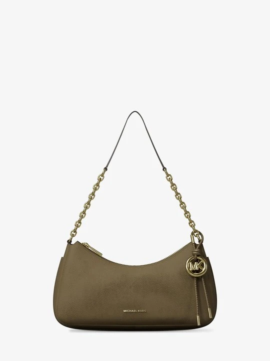 Zdjęcie produktu Średnia torebka Nolita z nubuku z łańcuszkiem Michael Kors LODEN (Zielony)