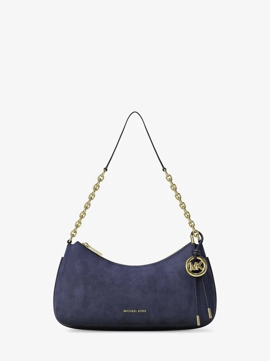 Zdjęcie produktu Średnia torebka Nolita z nubuku z łańcuszkiem Michael Kors NIEBIESKI FORMALNY (Niebieski)
