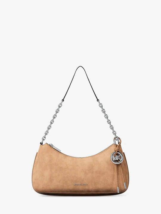 Zdjęcie produktu Średnia torebka Nolita z nubuku z łańcuszkiem Michael Kors ORZECHOWY (Brązowy)