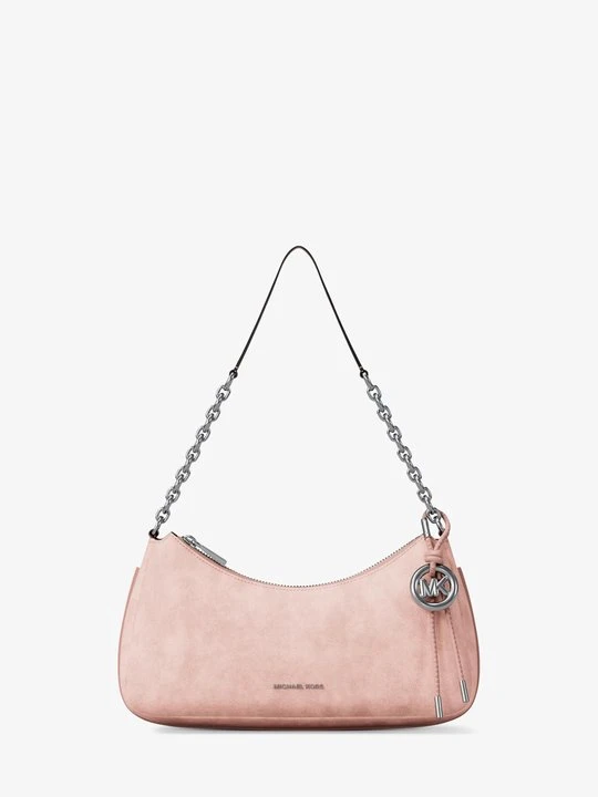 Zdjęcie produktu Średnia torebka Nolita z nubuku z łańcuszkiem Michael Kors PRZYDYMIONY RÓŻ (Różowy)