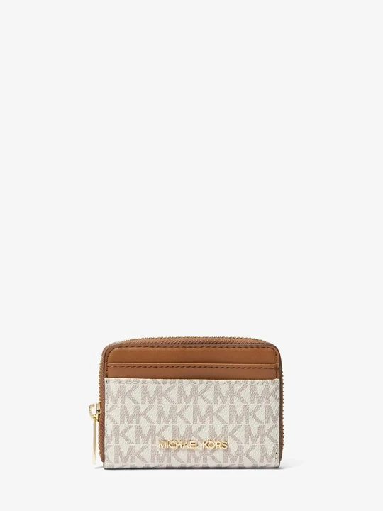 Zdjęcie produktu Średnie etui na karty Jet Set Travel z zamkiem dookoła i logo Michael Kors