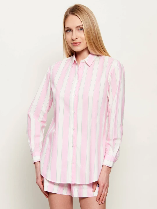 Zdjęcie produktu ST.Barth Koszula | Relaxed fit pudrowy róż