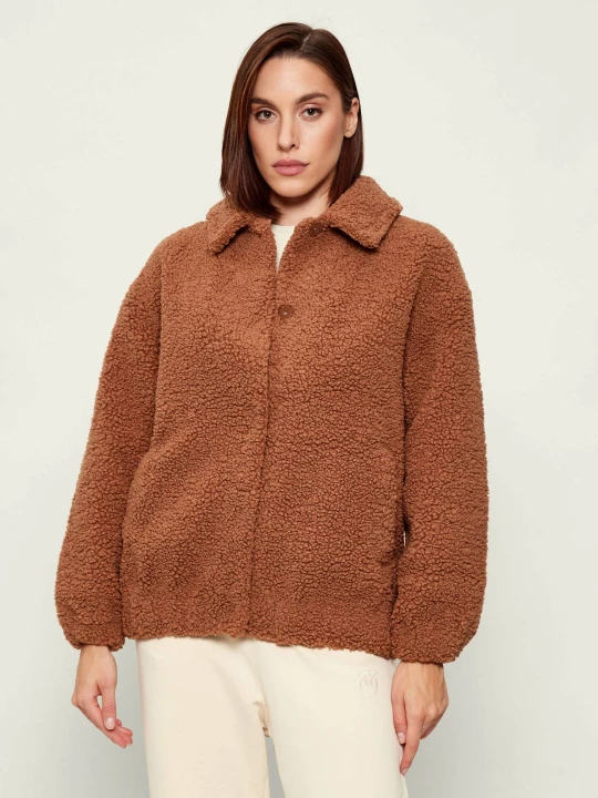 Zdjęcie produktu ST.Barth Polarowa kurtka Jeanne Teddy | Oversize fit camel