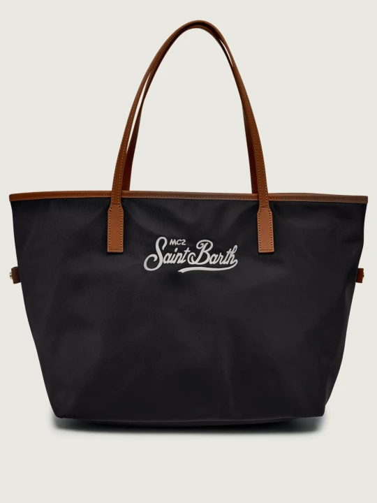Zdjęcie produktu ST.Barth Shopperka City | z dodatkiem skóry czarny