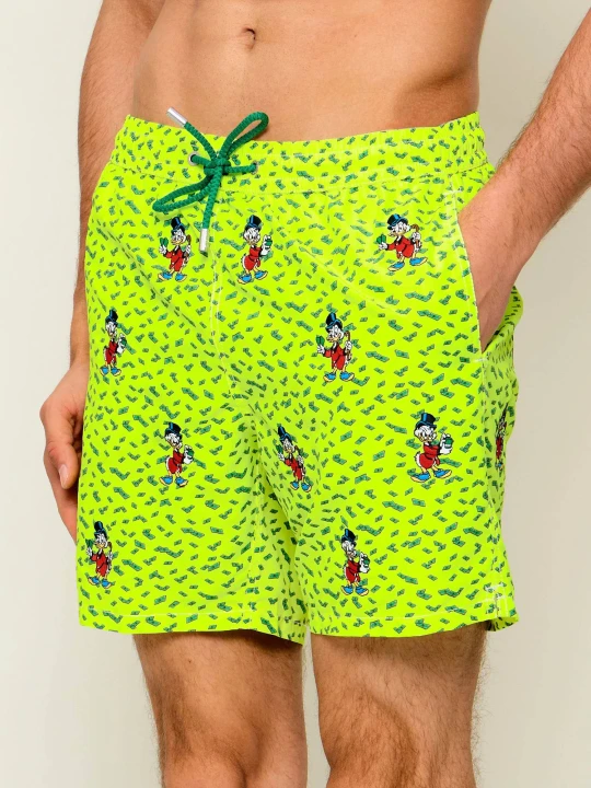 Zdjęcie produktu ST.Barth Szorty kąpielowe Lighting | St. Barth x Disney | Regular Fit limonkowy