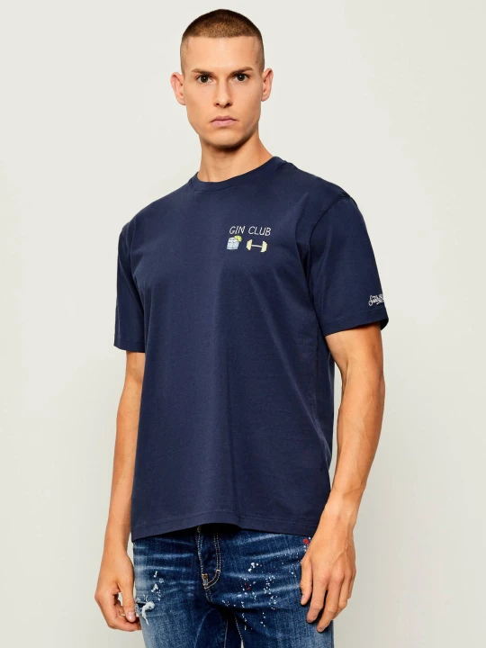 Zdjęcie produktu ST.Barth T-shirt Arnott ST. BARTH X GIN CLUB | Regular Fit granatowy