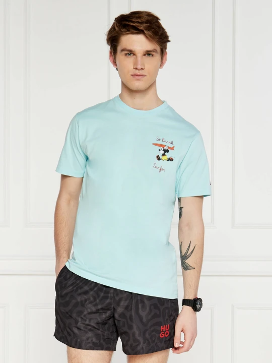 Zdjęcie produktu ST.Barth T-shirt | Classic fit błękitny