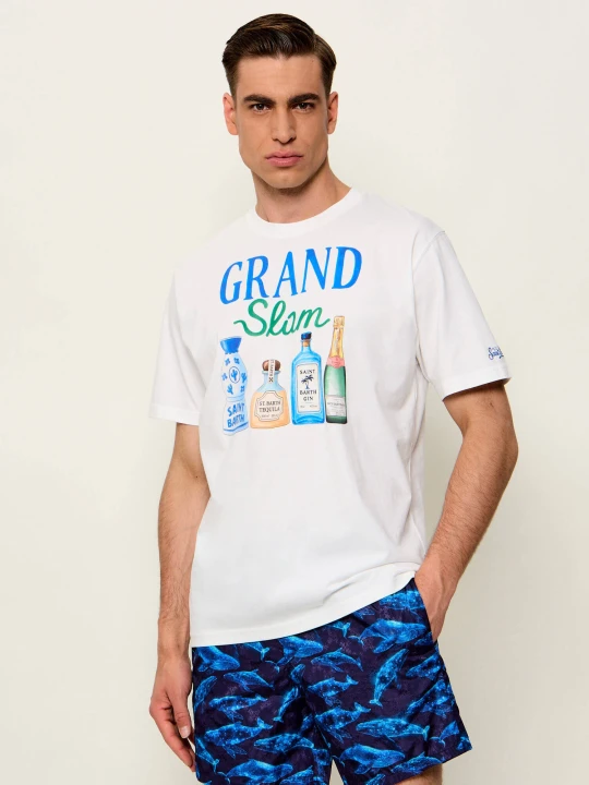 Zdjęcie produktu ST.Barth T-shirt DENVER GRAND SLAM | Classic fit biały