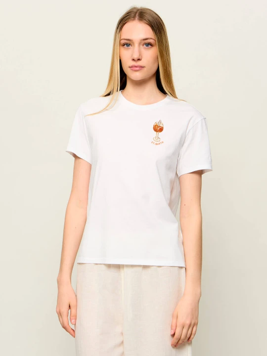 Zdjęcie produktu ST.Barth T-shirt Emilie | Regular Fit biały