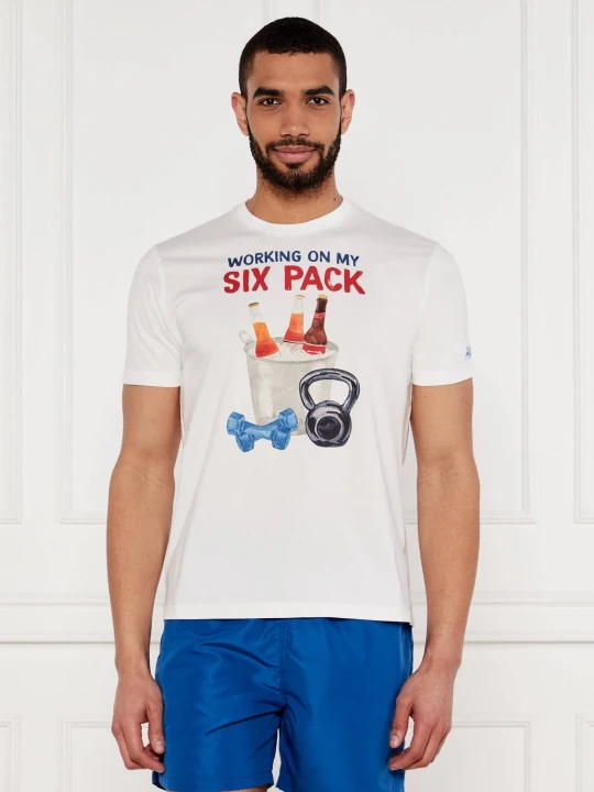 Zdjęcie produktu ST.Barth T-shirt More gin | Classic fit biały