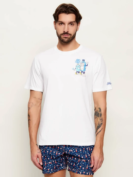 Zdjęcie produktu ST.Barth T-shirt PORTLAND | ST. BARTH X CRYPTO PUPPETS | Regular Fit biały