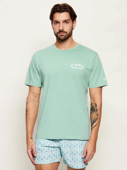 Zdjęcie produktu ST.Barth T-shirt PORTLAND | ST. Barth x PEANUTS | Regular Fit zielony