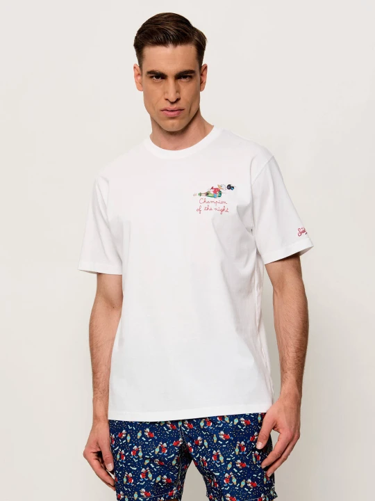 Zdjęcie produktu ST.Barth T-shirt Portofino SCROOGE CHAMPION NIGHT| ST.BARTH X DISNEY | Classic fit biały