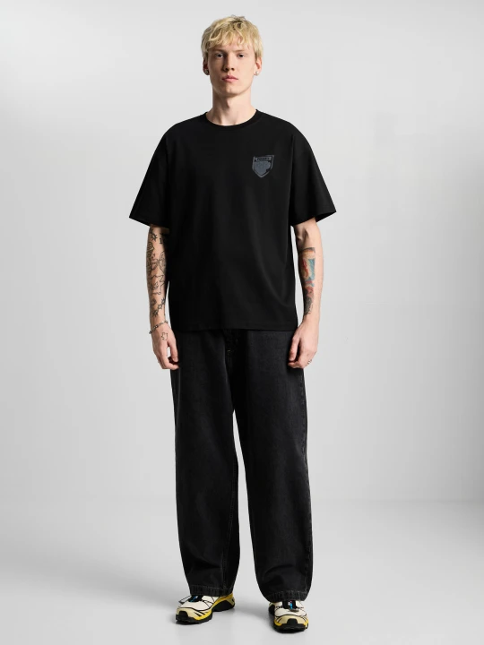 Zdjęcie produktu Stamp t-shirt oversize męski czarny PROSTO.