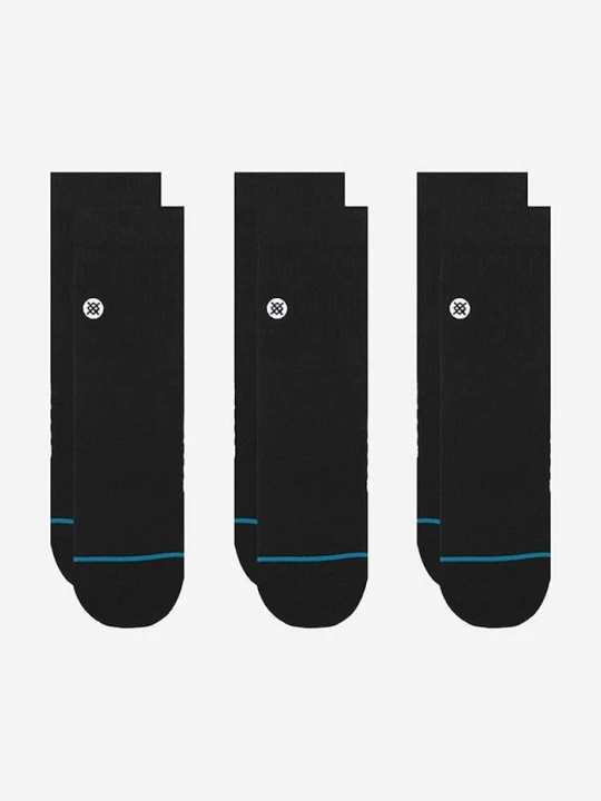 Zdjęcie produktu Stance skarpetki Icon Quarter 3-pack czarny