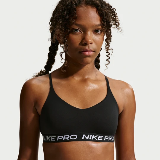 Zdjęcie produktu Stanik dla dużych dzieci (dziewcząt) Indy Nike Pro - Czerń