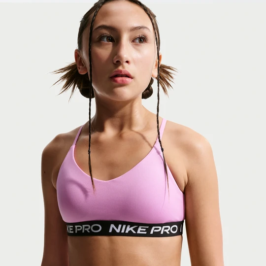 Zdjęcie produktu Stanik dla dużych dzieci (dziewcząt) Indy Nike Pro - Fiolet