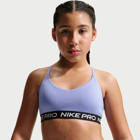 Zdjęcie produktu Stanik dla dużych dzieci (dziewcząt) Indy Nike Pro - Fiolet