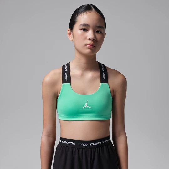 Zdjęcie produktu Stanik sportowy dla dużych dzieci Dri-FIT Jordan - Zieleń