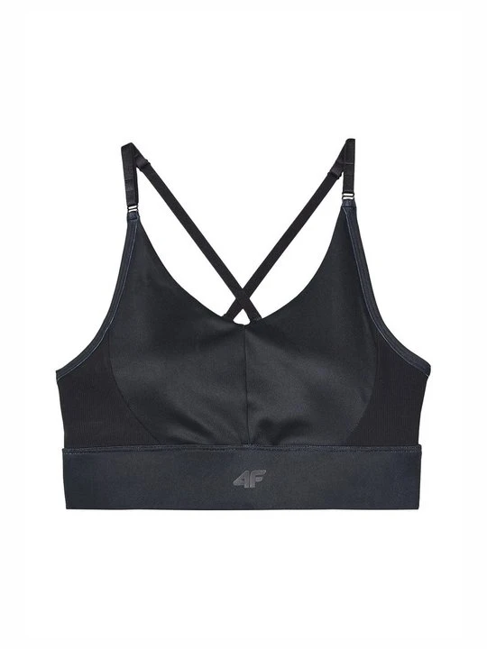 Zdjęcie produktu Stanik sportowy z lekkim wsparciem 4F antracytowy