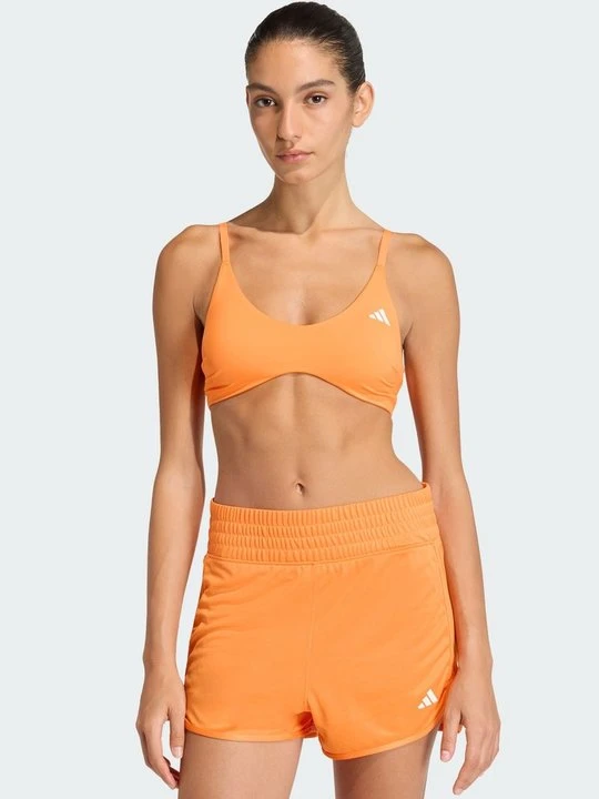 Zdjęcie produktu Stanik sportowy z lekkim wsparciem Adidas pomarańczowy