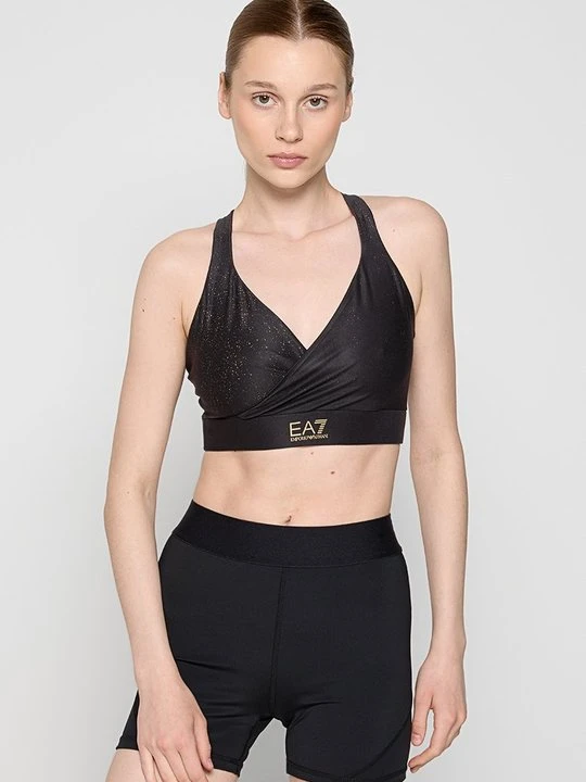 Zdjęcie produktu Stanik sportowy z lekkim wsparciem EA7 Emporio Armani granatowy