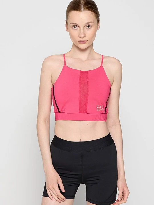Zdjęcie produktu Stanik sportowy z lekkim wsparciem EA7 Emporio Armani różowy