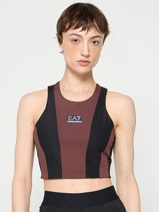Zdjęcie produktu Stanik sportowy z lekkim wsparciem EA7 Emporio Armani czarny