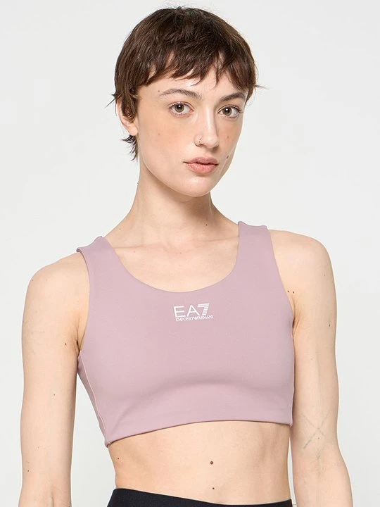 Zdjęcie produktu Stanik sportowy z lekkim wsparciem EA7 Emporio Armani liliowy
